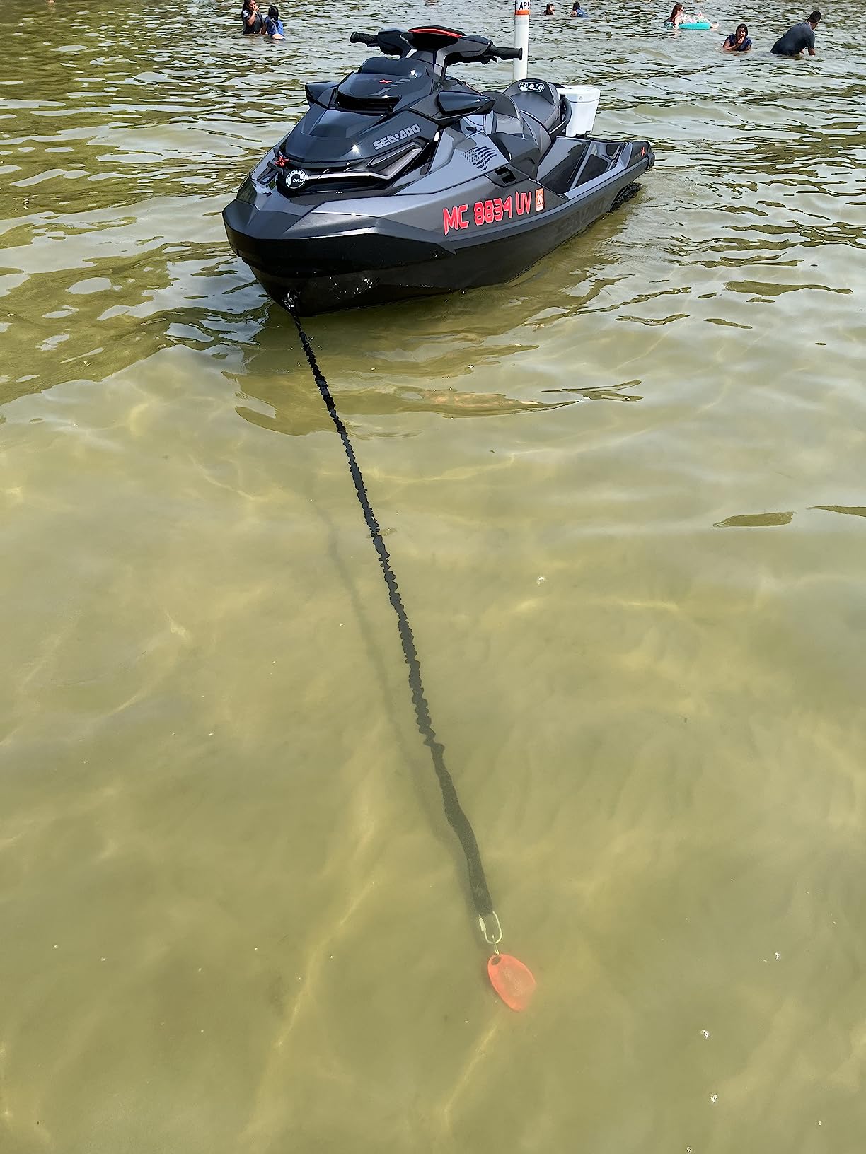WAVESRX Patented Aluminum Spike Beach Anchor | Ultra-Light PWC, Jet Ski & Sand Anchor for Boat, Pontoon & Kayak Secure Anchoring Near Shore customer photo 1