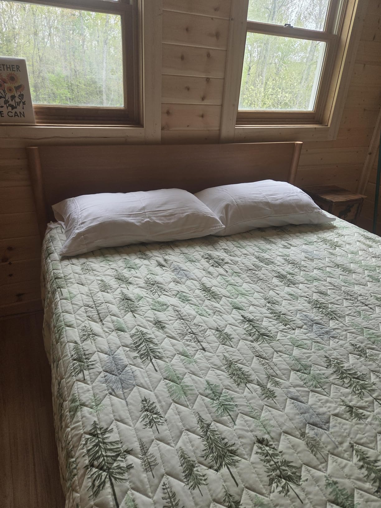 Zinus Allen Mid Century Wood Platform Bed Frame, Queen customer photo 2