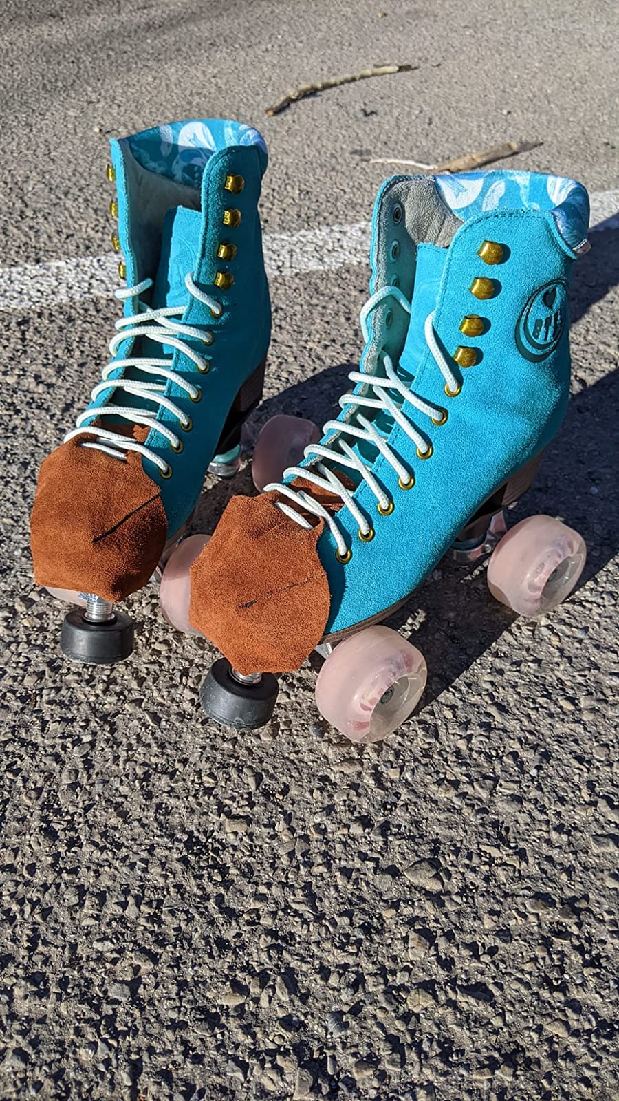 BTFL Artistic Pro Roller Skate Women & Men - Retro Suede Boot - Indoor, Outside, Rink, & Rhythmic Roller Skates Black, Blue, Gray, Green, Pink, White customer photo 1