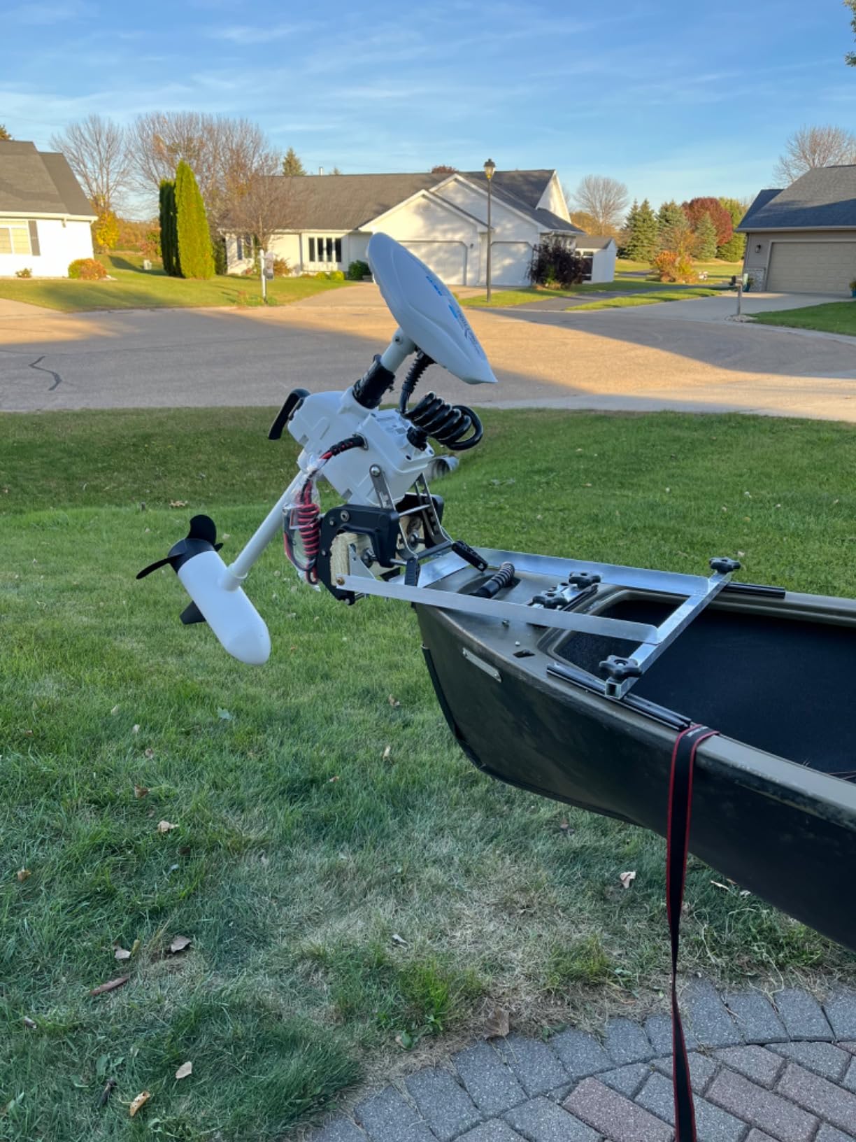AQUOS Haswing Transom Trolling Motor 12V 55lbs 26in with Wireless Remote customer photo 2