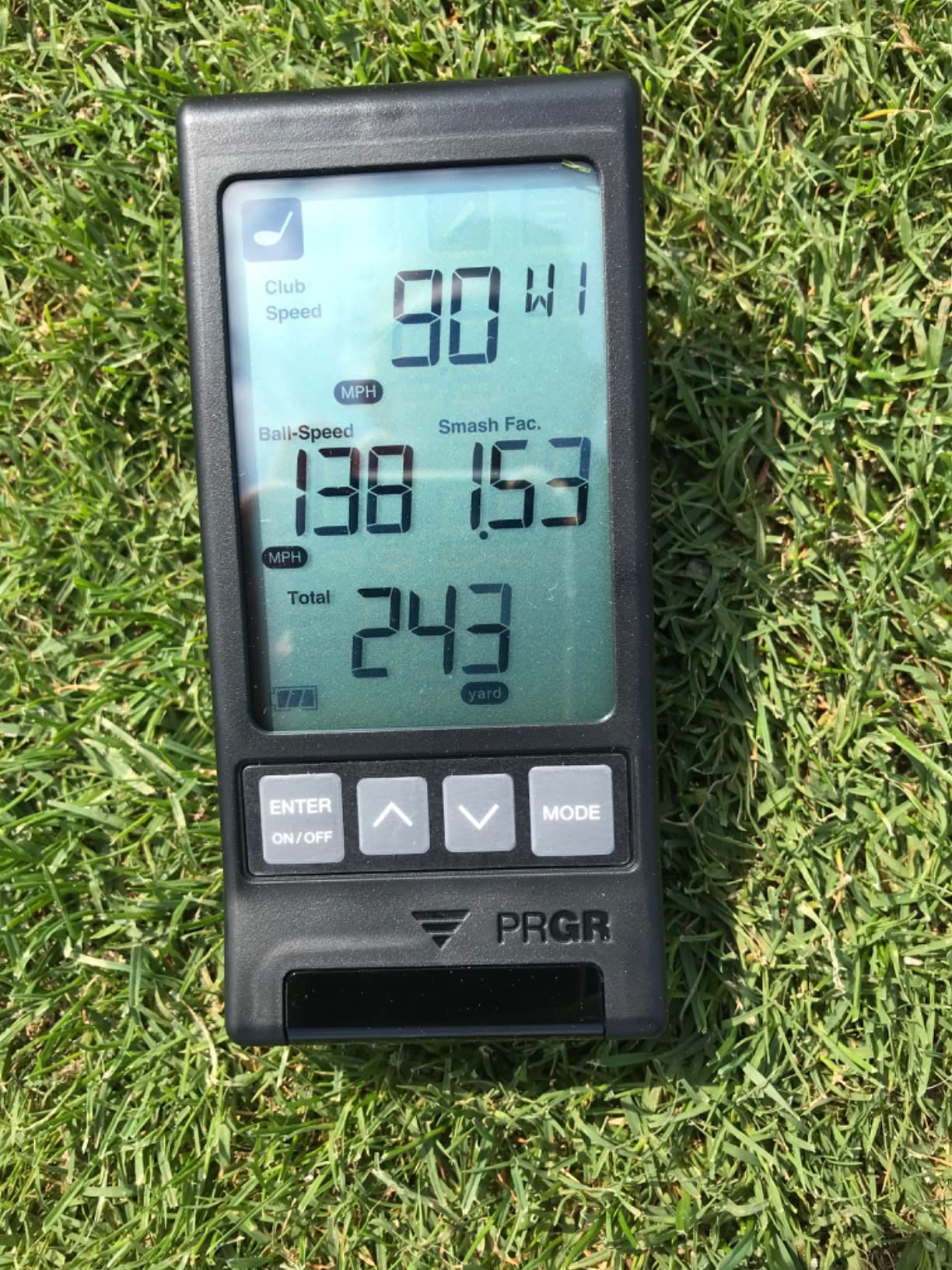 PRGR HS 130-A Portable Golf Launch Monitor | Doppler Radar Measures Club & Ball Speed, Smash Factor, Total & Carry Distance | Tracks Swing Speed Training Aids customer photo 2