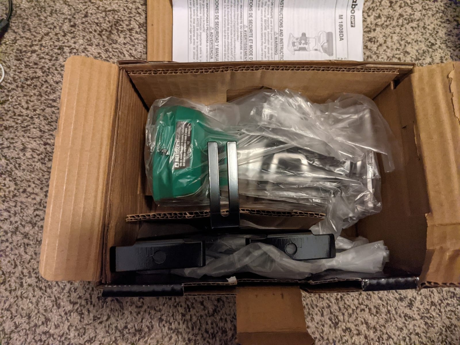 Metabo HPT 18V Cordless Trim Router, Variable Speed LED Light, M1808DAQ4 customer photo 1