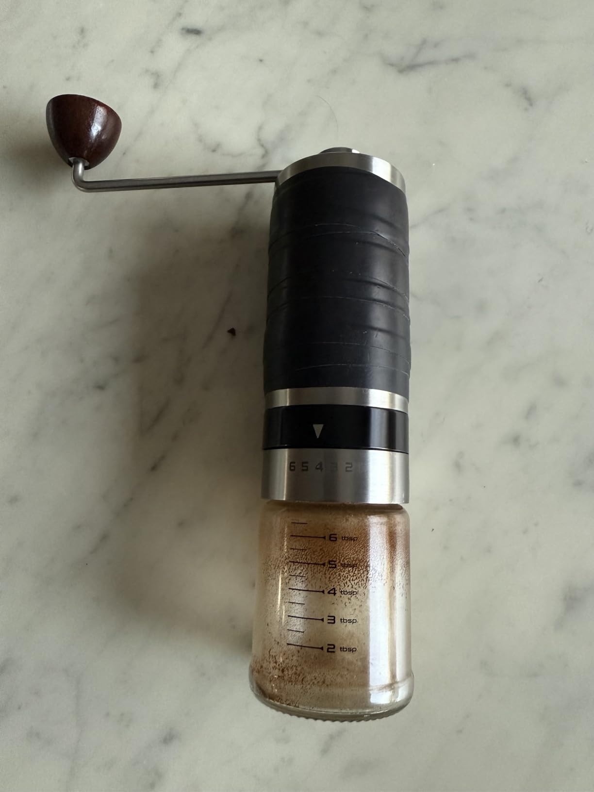 Vivaant Manual Coffee Grinder Hand Crank, Stainless Steel Conical Burr Mill customer photo 1