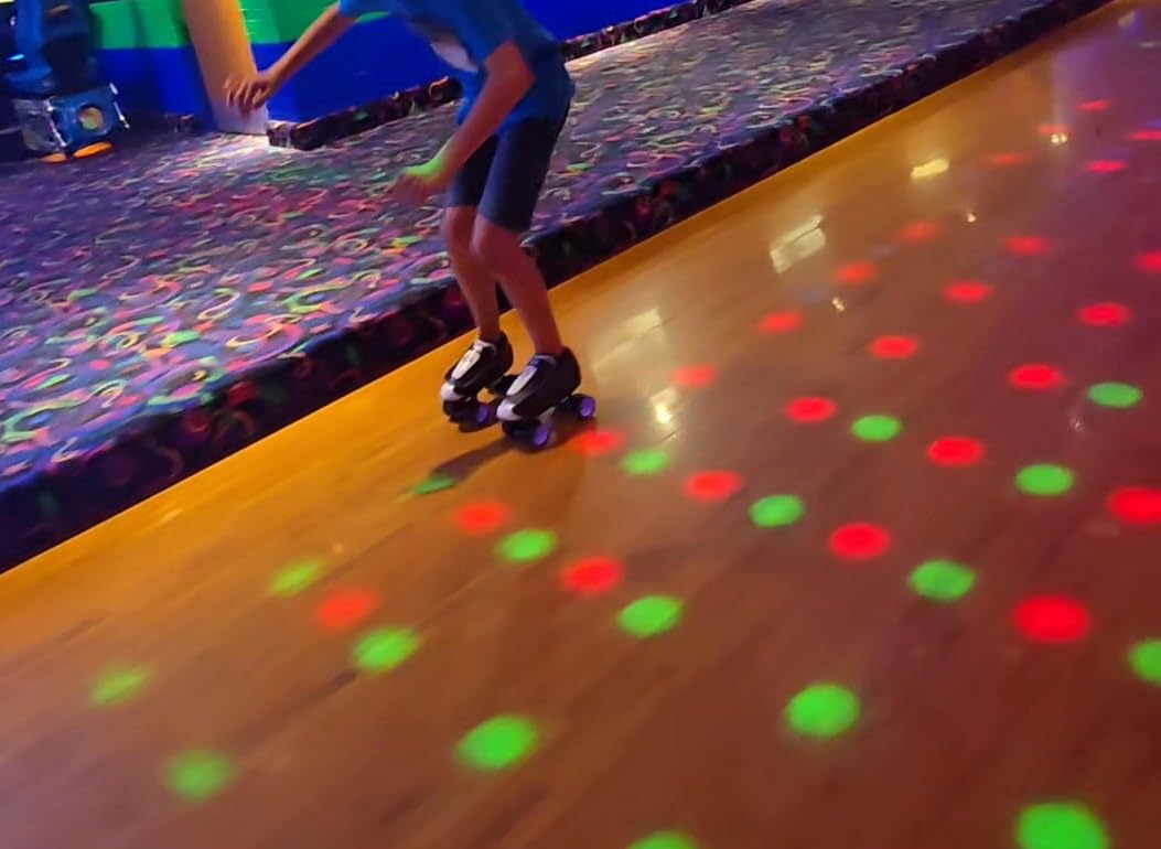 VNLA Junior Tuxedo Jam Skates - Indoor Roller Skates for Tricks | Jam & Speed Skating - ABEC-9 bearings - Adjustable Toe Stops customer photo 2
