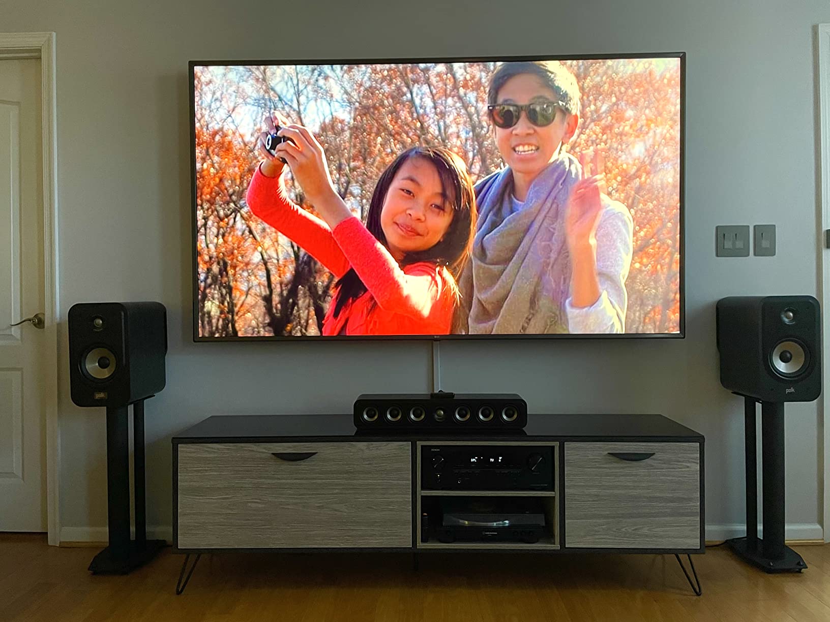 Polk Audio Signature Elite ES35 Slim Center Channel Speaker, Stunning Black | Hi-Res Audio Certified, Dolby Atmos & DTS:X Compatible, 1