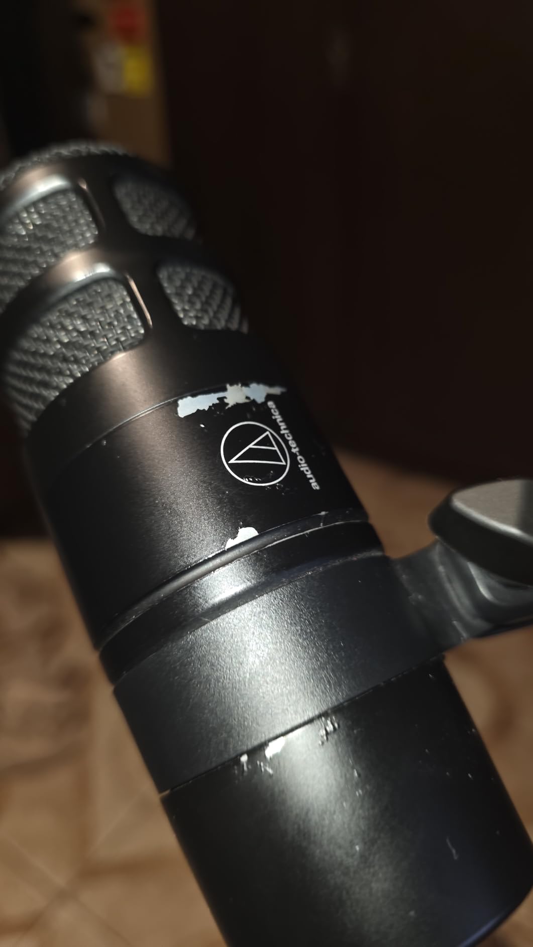 Audio-Technica AT2040 Hypercardioid Dynamic Podcast Microphone | Hypercardioid dynamic microphone with integrated shock mount and multistage windscreen for podcasting, streaming and audio customer photo 1