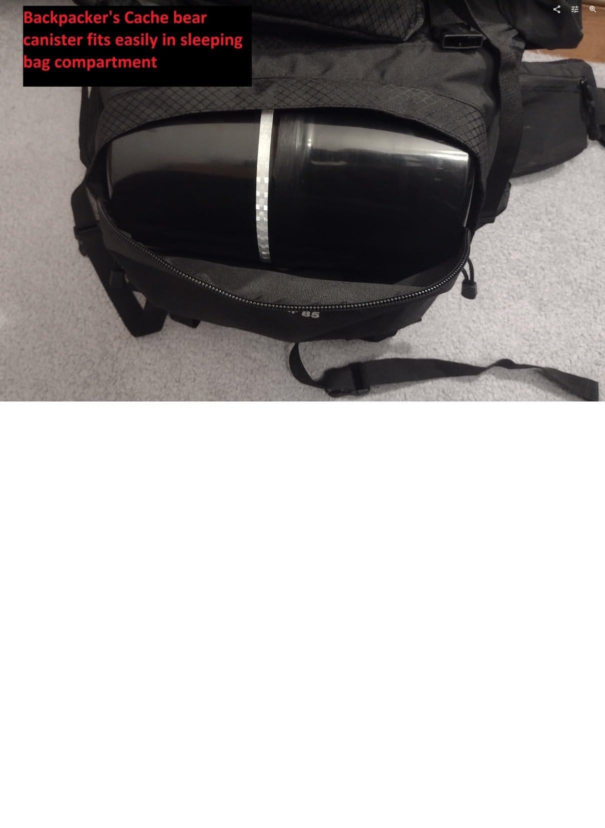 Teton 65L Explorer Internal Frame Backpack for Hiking, Camping, Backpacking, Rain Cover Included, Graphite customer photo 2