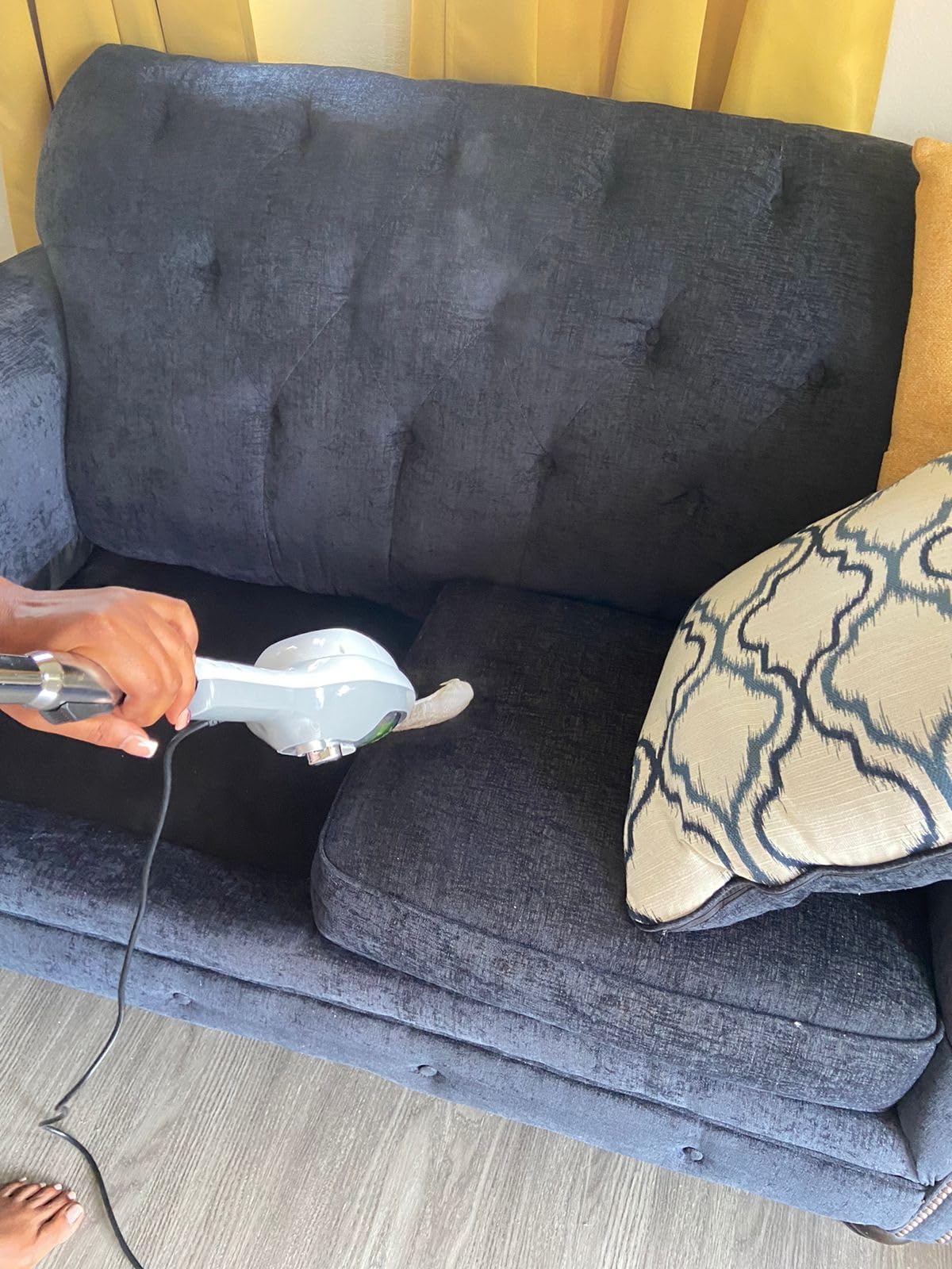 Steam Mop - 10-in-1 MultiPurpose Handheld Steam Cleaner Detachable Floor Steamer for Hardwood/Tile/Laminate Floors Carpet with 11 Accessories for Whole Home Use. customer photo 2