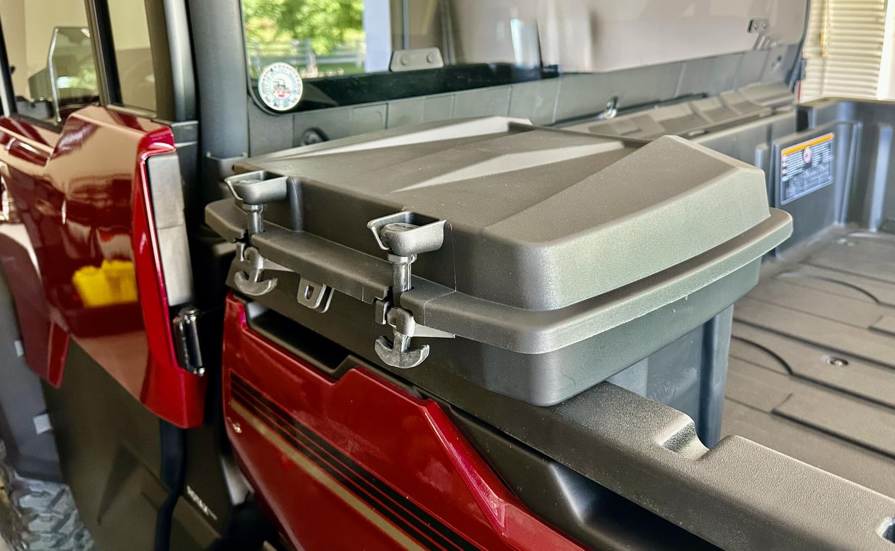 KEMIMOTO UTV Bed Storage Box Compatible with 2016-2026 Can-Am Defender | MAX, 7.4 US Gal, Waterproof/Dust-Resistant, Easy Install, Lockable Cargo Storage Box, Trunk Bin Organizer, Rear Bag customer photo 1