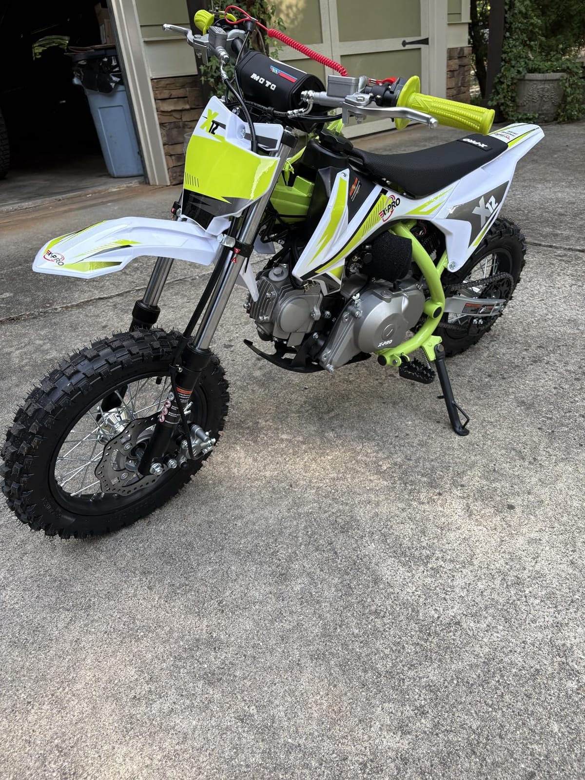 X-PRO X12 110cc Dirt Bike Automatic Transmission Electric Start Gas Dirt Bike Pit Bikes Youth Dirt Pitbike, 12