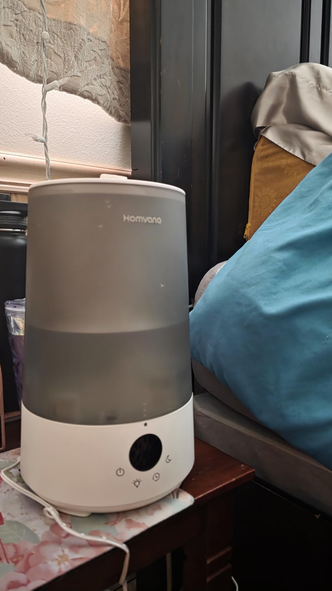 Homvana Top-Fill Cool Mist Humidifiers for Bedroom, Large Room(3.6L,Grey) customer photo 1
