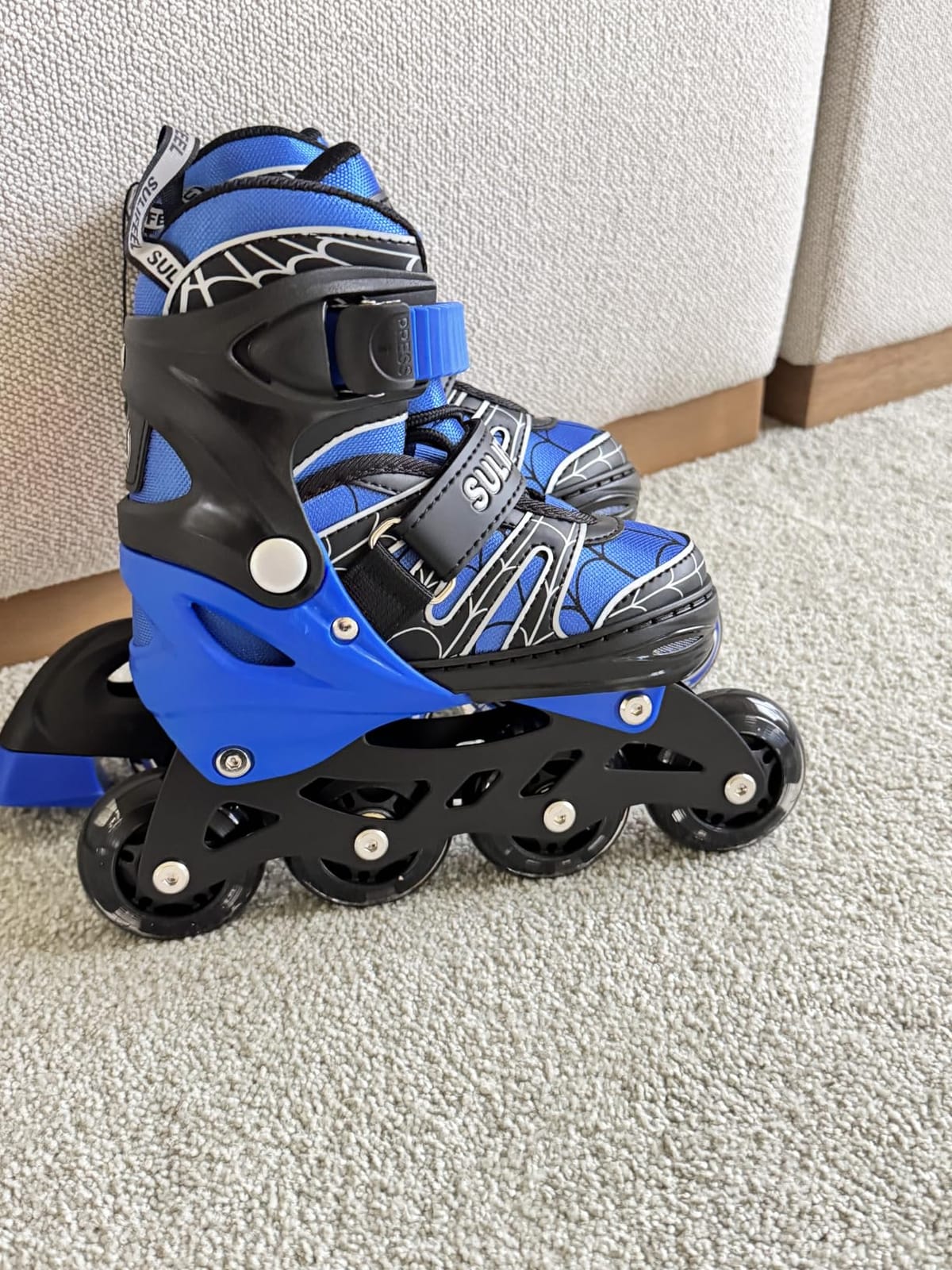 SULIFEEL Rainbow Unicorn Adjustable Kids Inline Skates for Girls Boys | Adjustable Sizes, ABEC-7 Bearings, Light-Up Wheels, Indoor Outdoor Sports Birthday Gift customer photo 2
