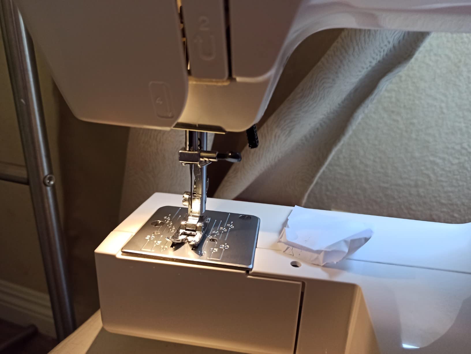The Believe Beginner Sewing Machine by American Home Makes Sewing for Beginners Easy on Portable Small Sewing Machine with 12 Built-In Stitches, Automatic Stitch Control Plus Fun Decals, AH600 customer photo 2