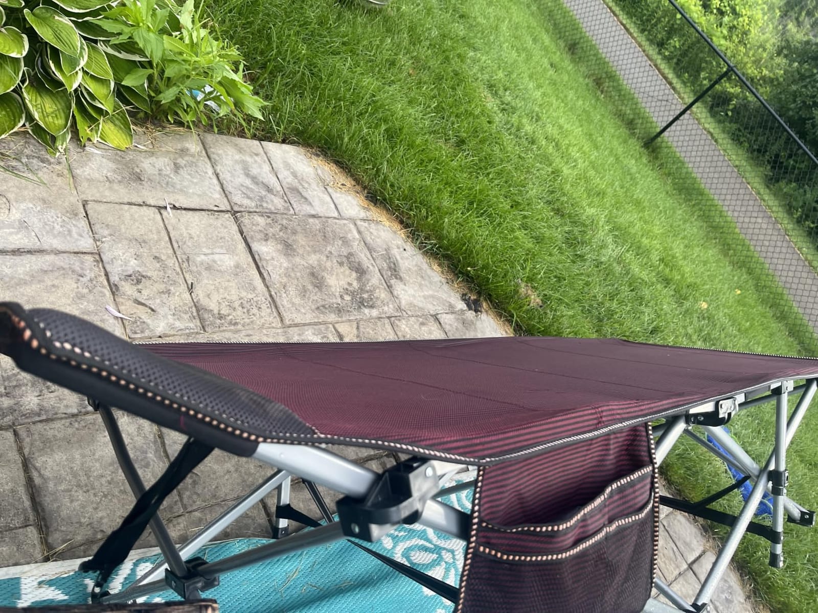 ABORON Camping Cot for Adults, 28 in Wide Folding Bed with Mattress, 800 lbs Capacity Heavy Duty Frame customer photo 1