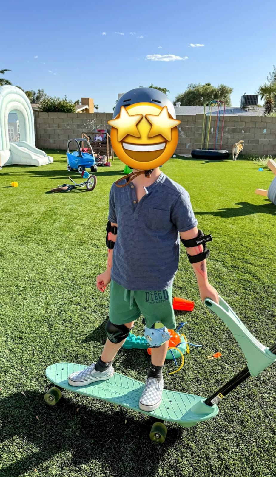 Ookkie Kids Learner Skateboard, Helps Develop Balance & Self Confidence, 4-in-1 Skateboard customer photo 2