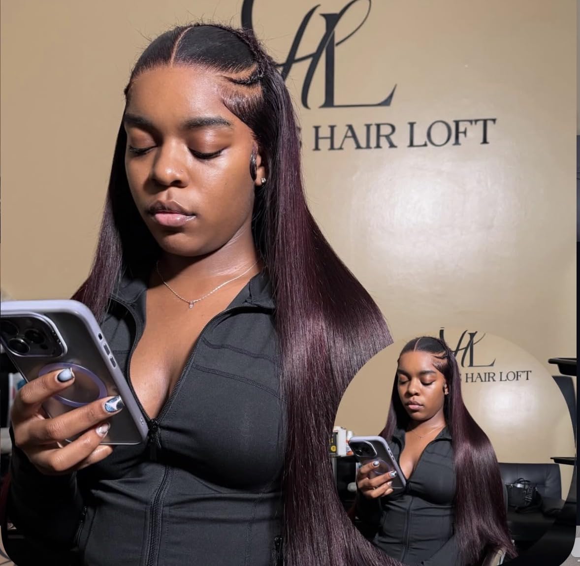 Iris Queen 28 Inch Straight HD Lace Front Wigs Human Hair Pre Plucked customer photo 2