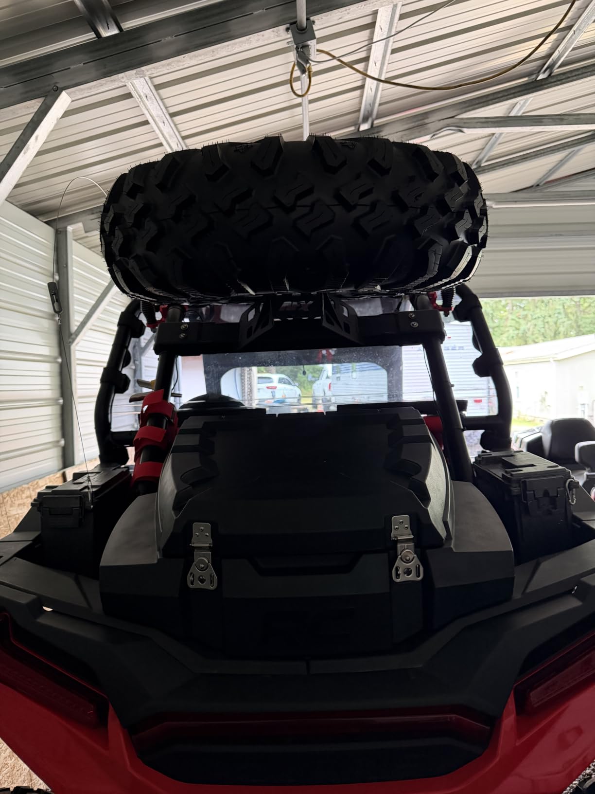 Rough Country Rear Bed Cargo Box for Polaris RZR XP 1000 (2 & 4-Seat Models) - 27-Gallon Storage Capacity, Watertight Seal, High-Impact UV-Resistant, Lockable Latches customer photo 2