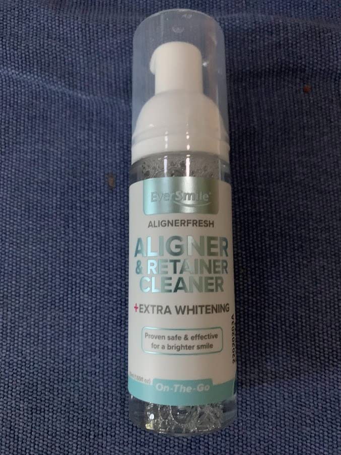 EverSmile AlignerFresh Extra Whitening Foam - Cleaner Compatible with Invisalign and All Clear Aligners and Retainers - Eliminates Bacteria, Whitens Teeth, Fights Bad Breath - 50ml customer photo 1