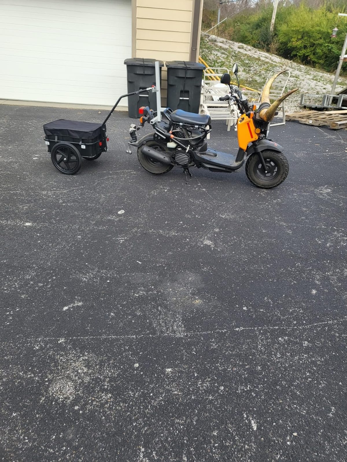 PEXMOR Bike Cargo Trailer with Removable Box & Waterproof Cover, Bicycle Wagon Trailers with 16
