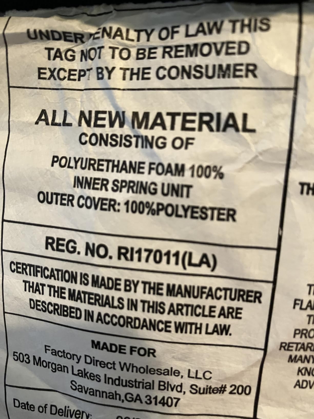 FDW | 10 Inch Queen Mattress | Medium Firm | Gel Memory Foam | White customer photo 2