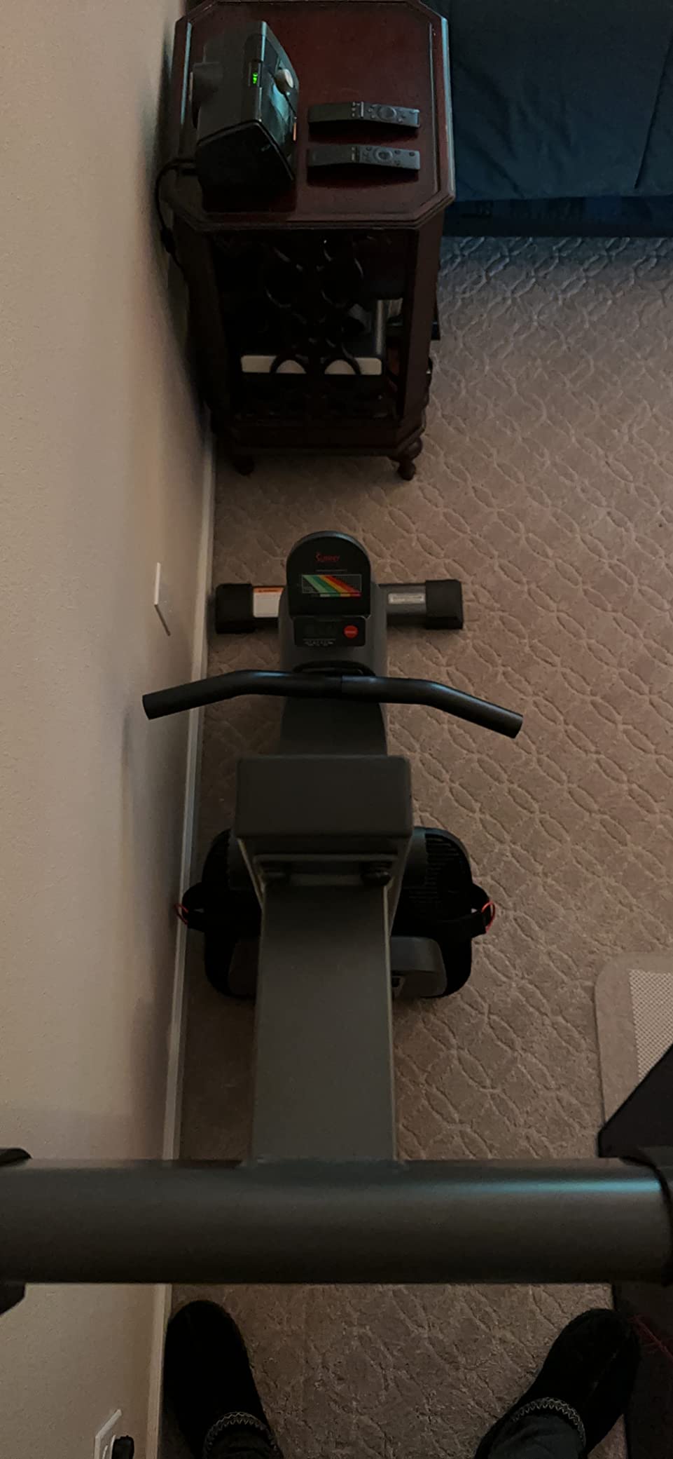 Sunny Health & Fitness Smart Magnetic Rowing Machine with Extra Long Rail customer photo 1