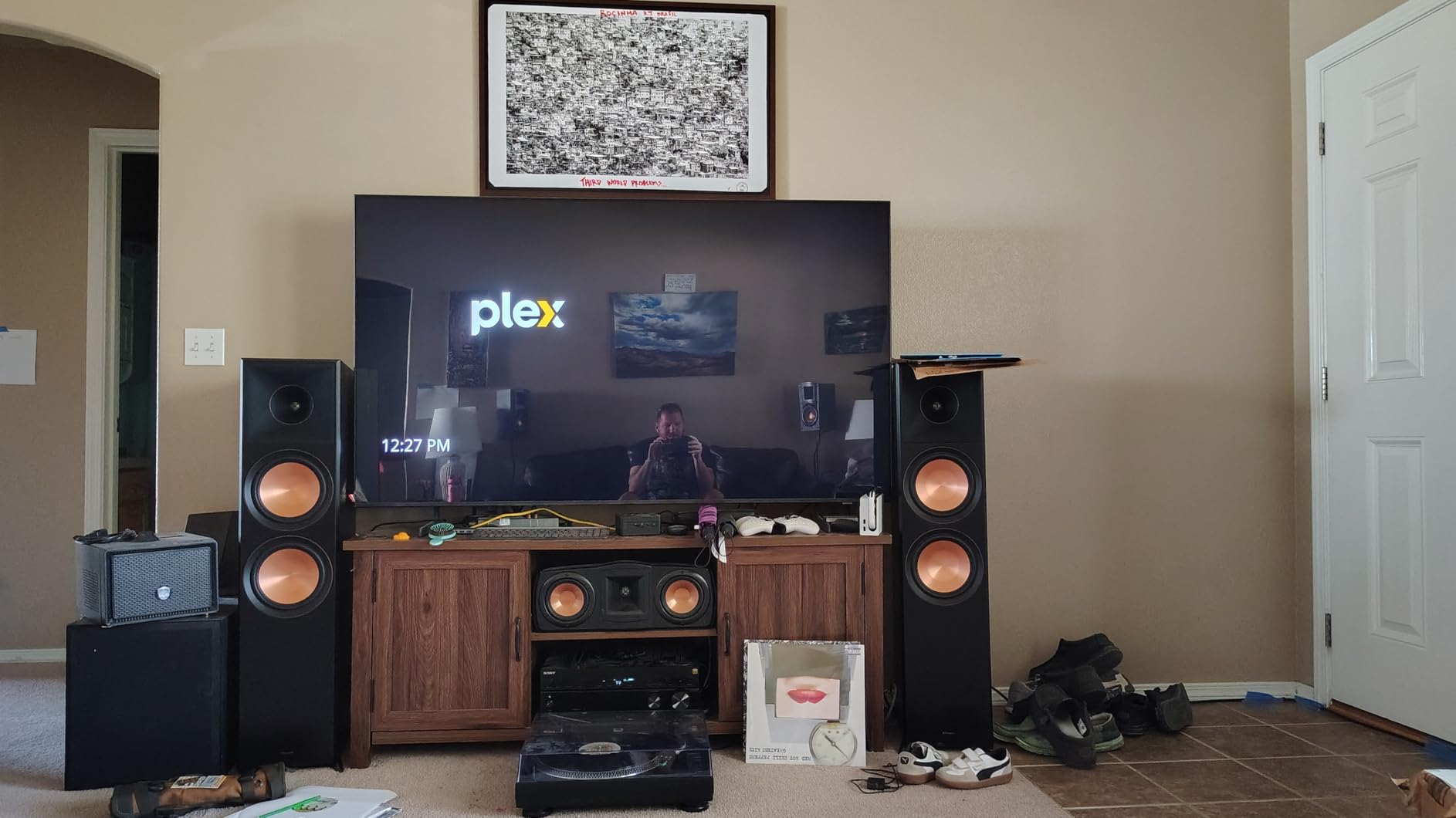 Klipsch Reference Premiere RP-8000F II 2.0 Dual Floorstanding Speaker Pair with Larger 90° x 90° Hybrid Tractrix Horn, 8