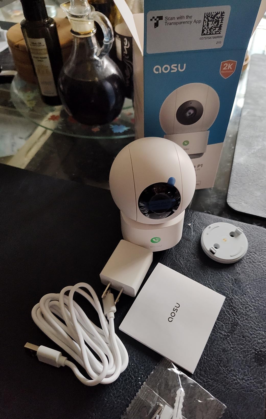 aosu 2K Indoor Camera,Baby Monitor for Home Security with 2.4GHz WiFi only customer photo 1