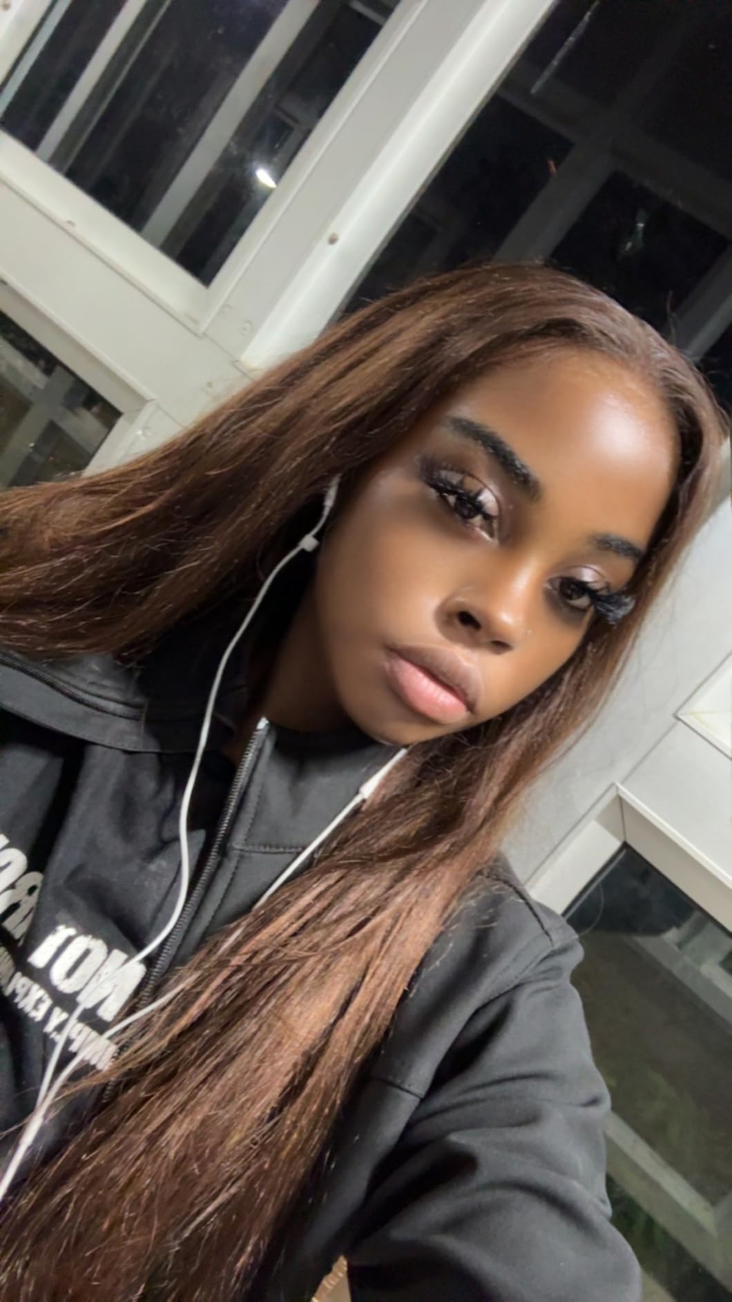 Hermosa Chocolate Brown Lace Front Wigs Human Hair Pre Plucked Pre Bleached customer photo 2