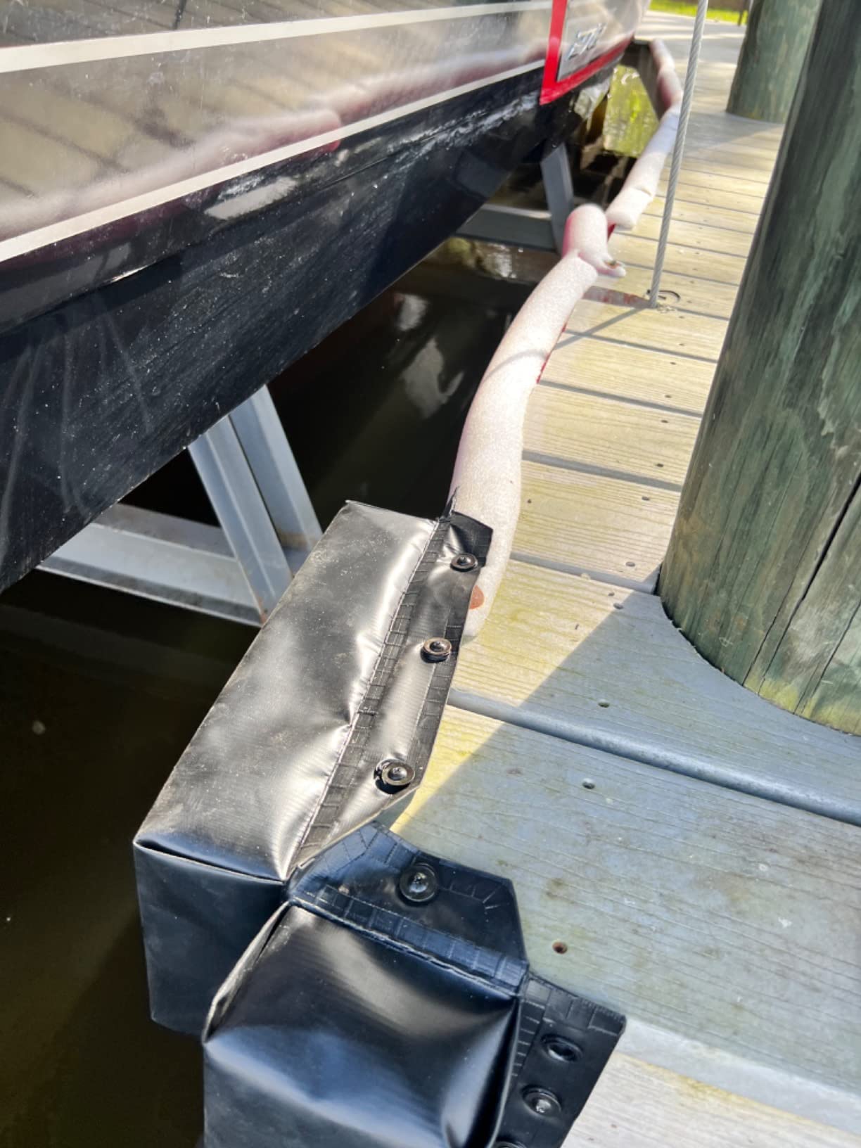 KEMIMOTO Boat Bumpers for Docking, Marine Dock Fender for Straight-Edge or Corner, Mounting Hardware Included, 2Pack PWC Fenders Boat Fenders Bumpers with 2 Ropes customer photo 1
