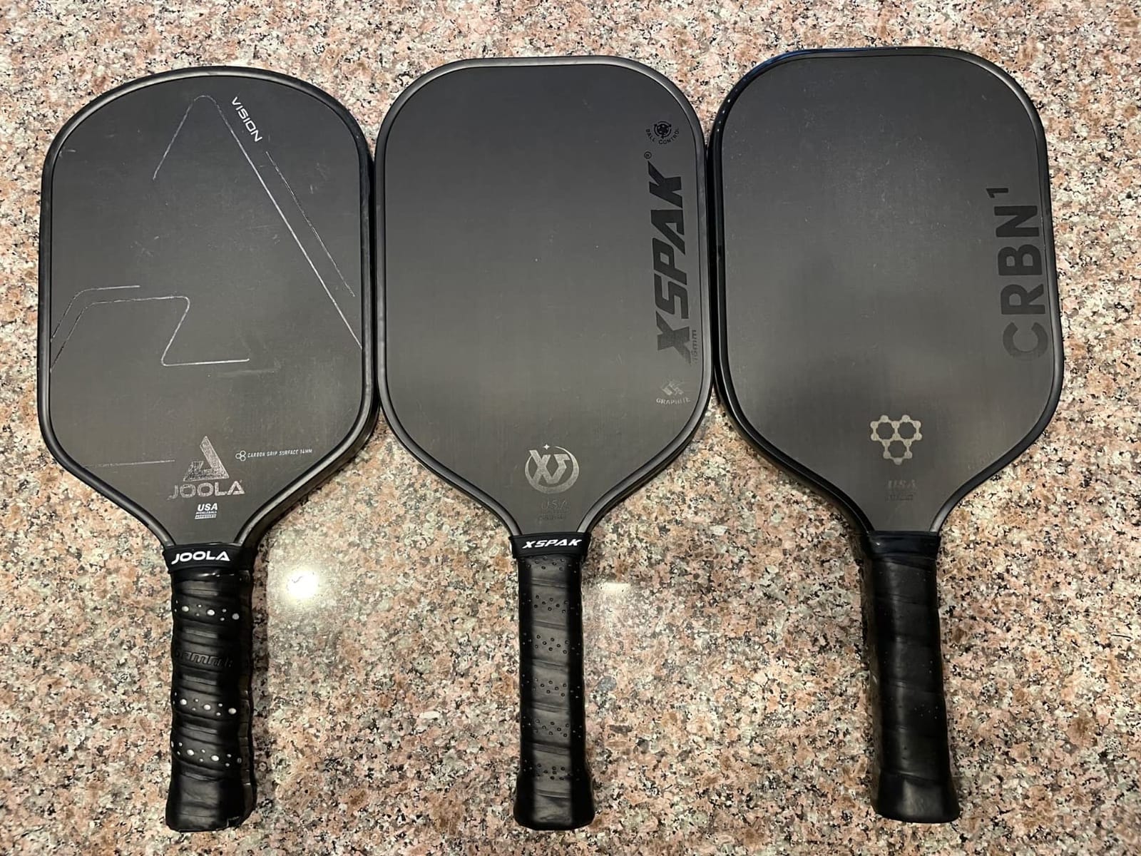 XSPAK PRO Series Thermoformed T700SC Tournament Carbon Fiber Pickleball Paddle, USAPA Certified Honeycomb Core with Comfort Cushion Grip, Dominant Power & Larger Sweet Spot customer photo 1
