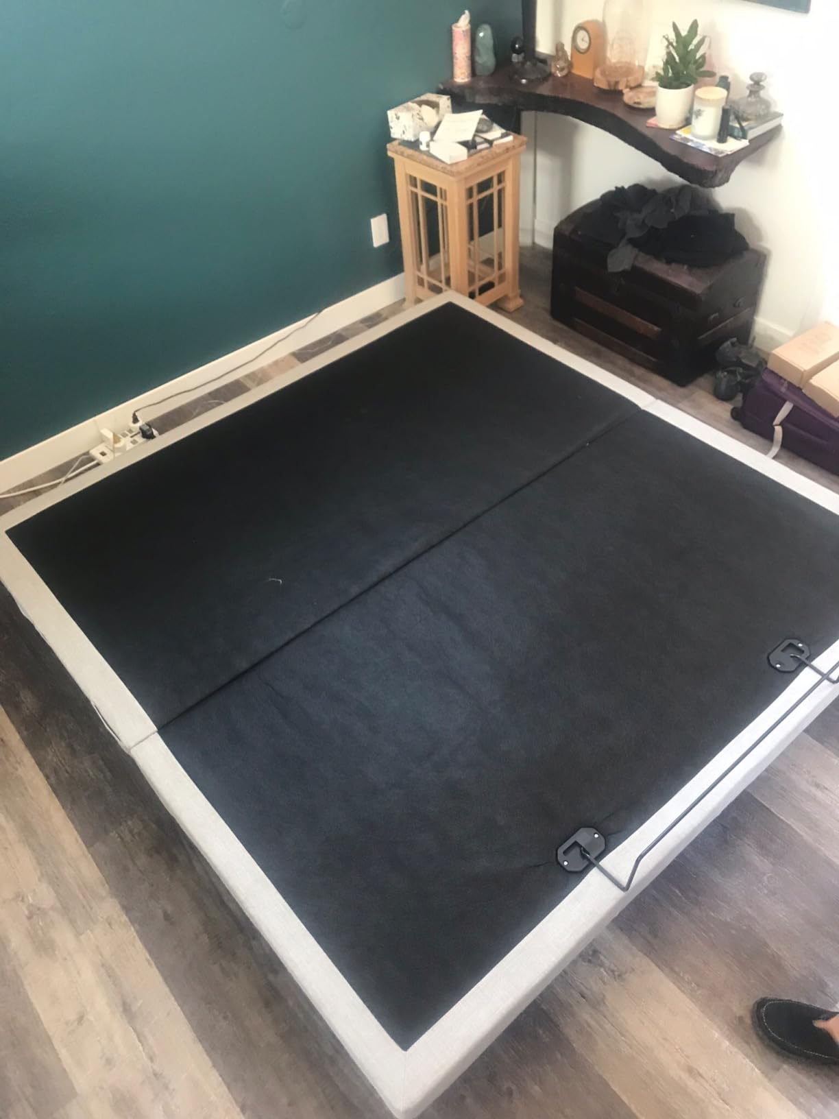 Irvine Home Collection Split King Adjustable Bed Base | Full Body Massage | USB Ports | Zero Gravity | Anti-Snore | Memory Positions | Under Bed Lighting | Wireless Remote | Syncable customer photo 2