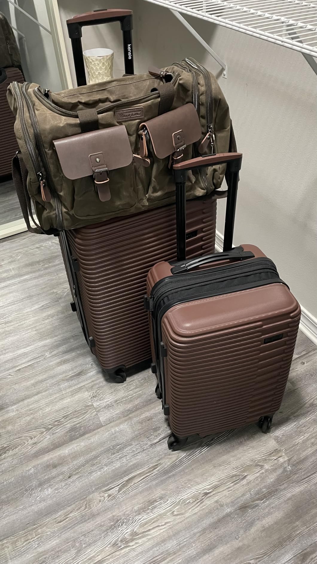 Wildroad Waxed Canvas Duffle Bag - 50L Weekender Overnight Travel Bag customer photo 2