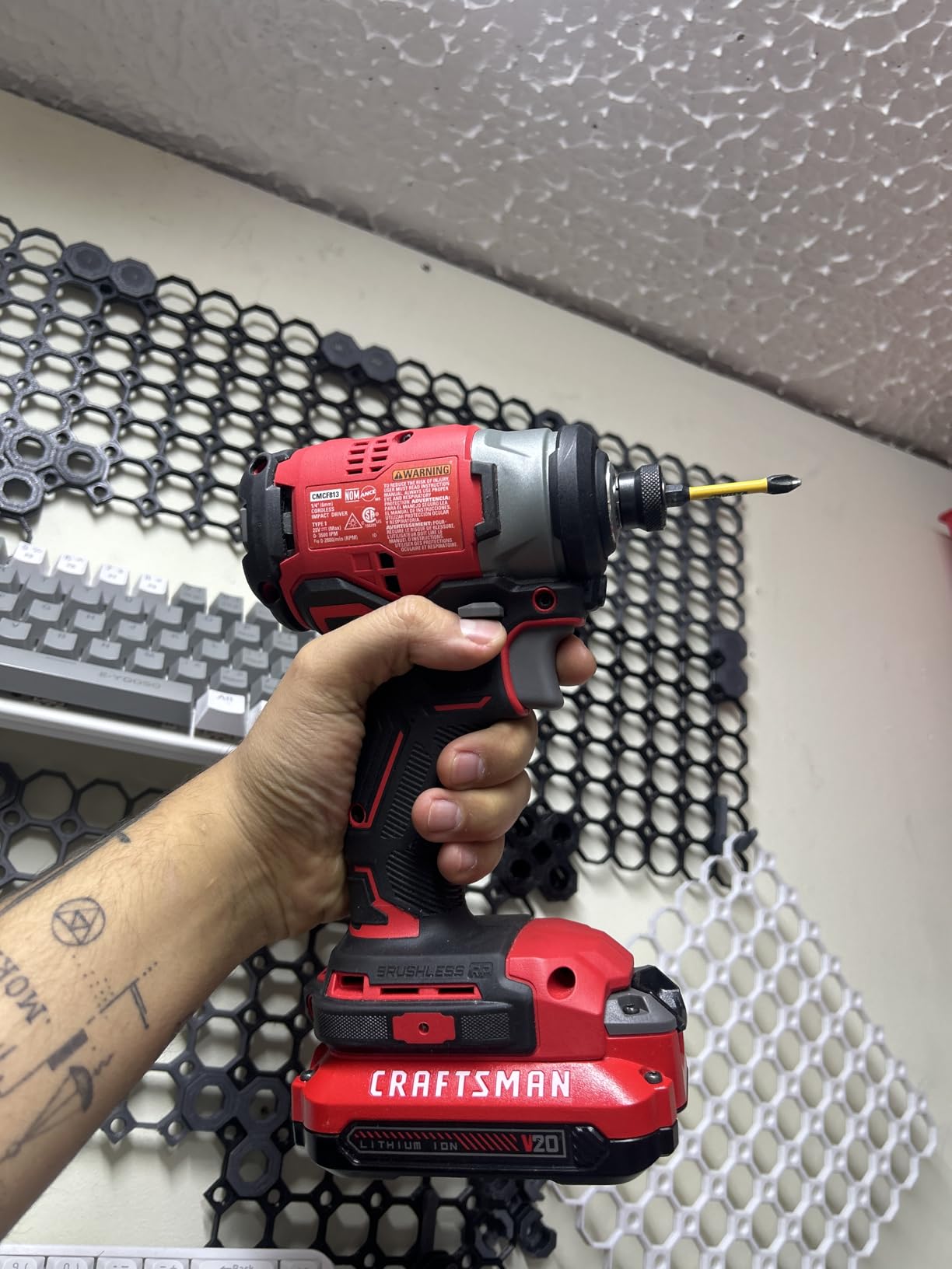 CRAFTSMAN V20 RP Cordless Drill and Impact Driver, Brushless Power Tool Combo Kit, 2 Batteries and Charger Included (CMCK211C2) customer photo 2