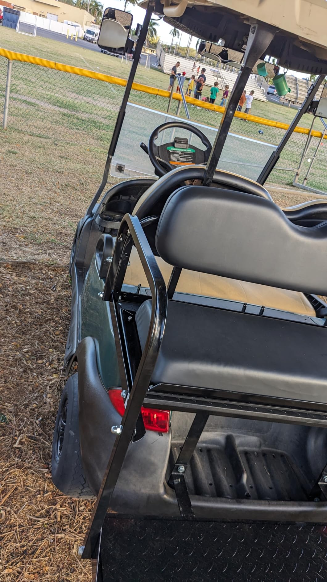 PROFX Golf Cart Rear Flip Seat Kit with Grab Bar for Club Car Precedent, Tempo, and Onward Gas & Electric Golf Carts | Buff (Beige) Cushions | Compatible with 2004-Up Models customer photo 2