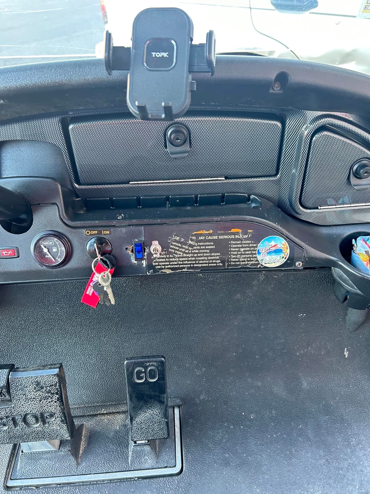Kojem Dash Kit Compatible with 2008.5-Up Club Car Precedent Tempo Onward - Wood Grain with Locking Doors customer photo 1