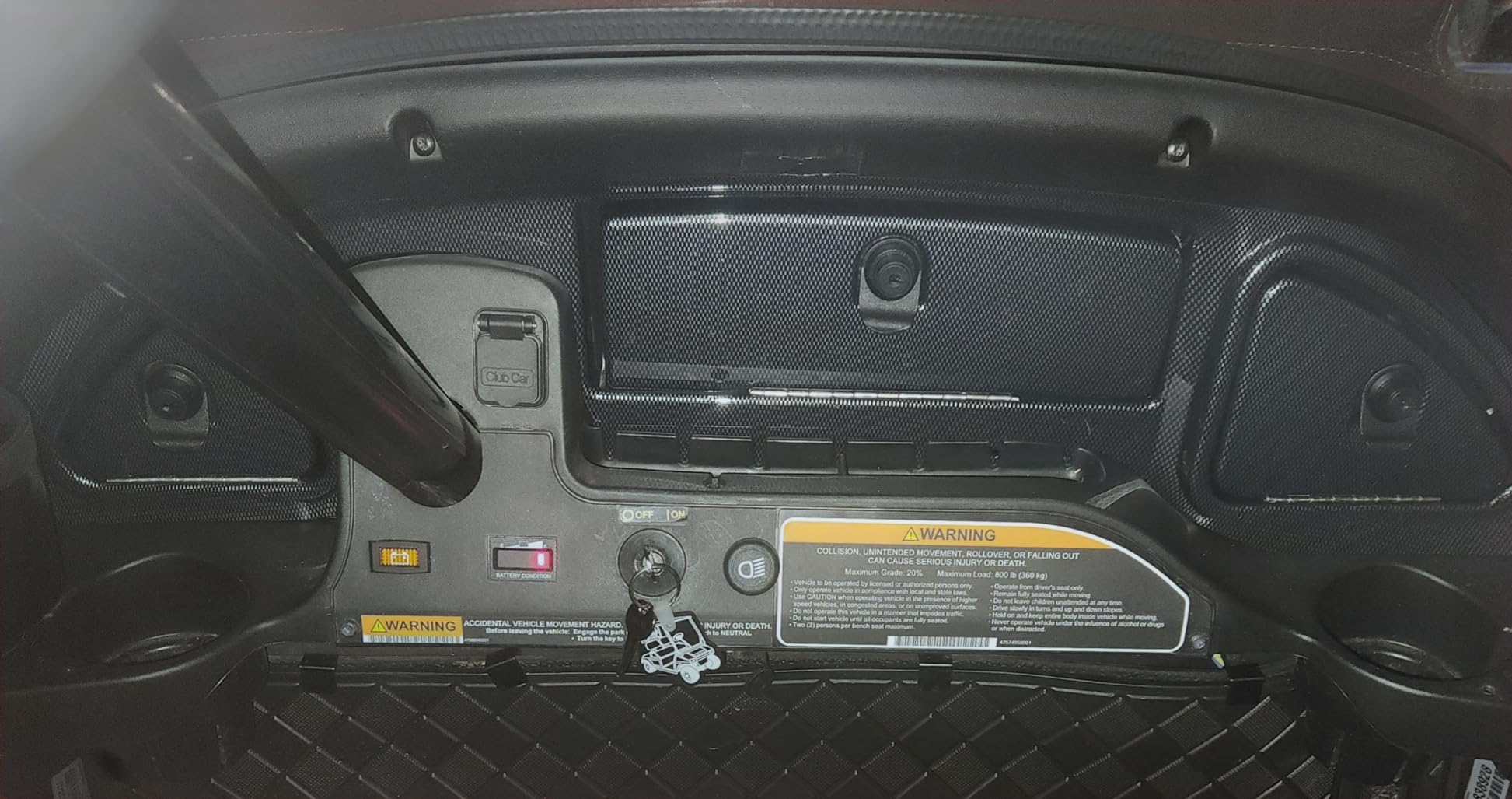 Kojem Dash Kit Compatible with 2008.5-Up Club Car Precedent Tempo Onward - Wood Grain with Locking Doors customer photo 2