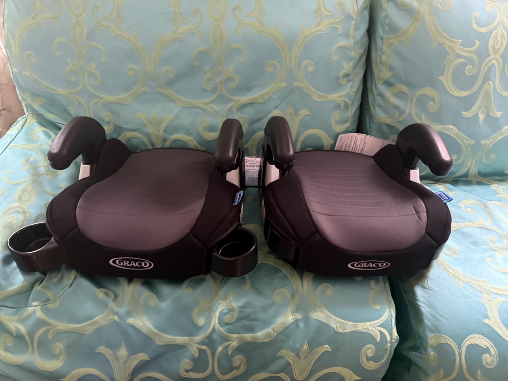 Graco TurboBooster 2.0 Backless Booster Car Seat, Denton | Travel Booster Seat for Children Ages 4-10, Weight 40-100 Pounds, Height up to 57 Inches customer photo 1