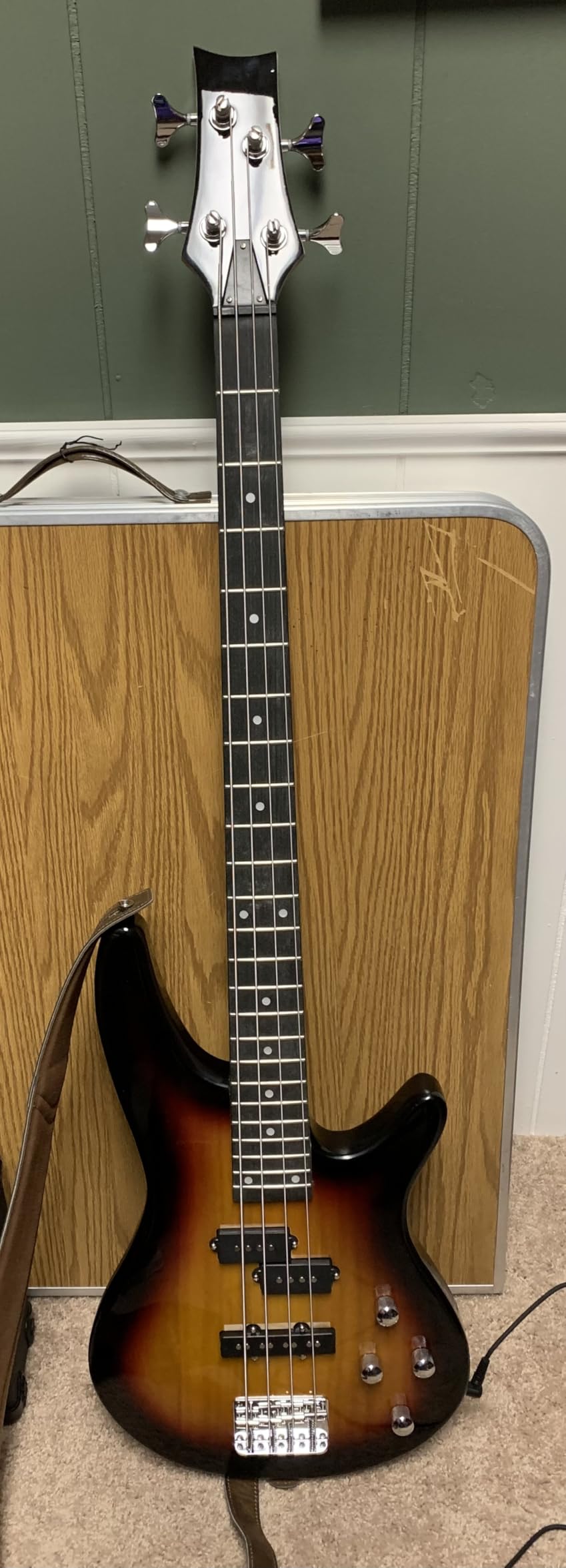 Ktaxon Electric Bass Guitar 4 String Bass Guitar Kit-Black | Full Equipment with 20 Watt Amplifier | PJ Type Pickup, Naturally Air-dried Maple Neck, Rosewood Fretboard & Basswood Body customer photo 2