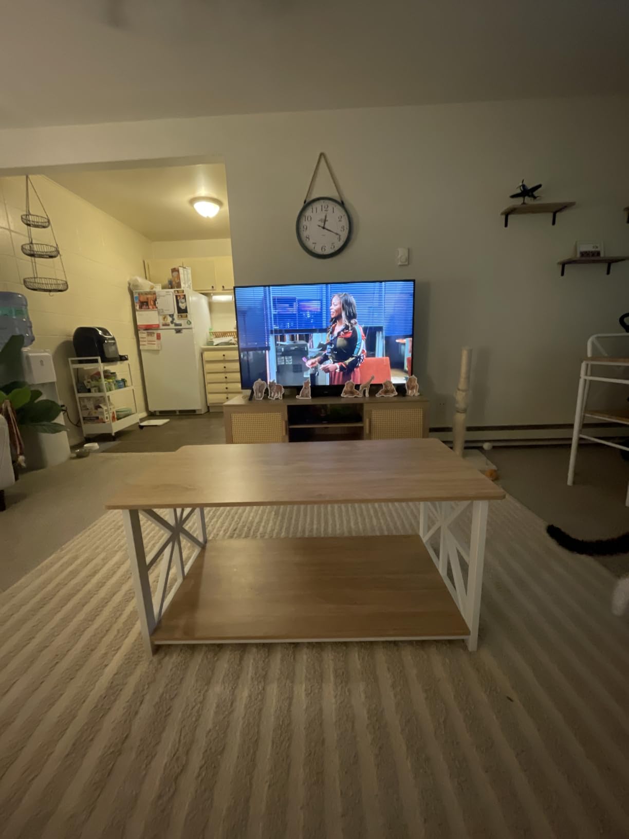 GreenForest Round Corners Coffee Table for Living Room customer photo 2