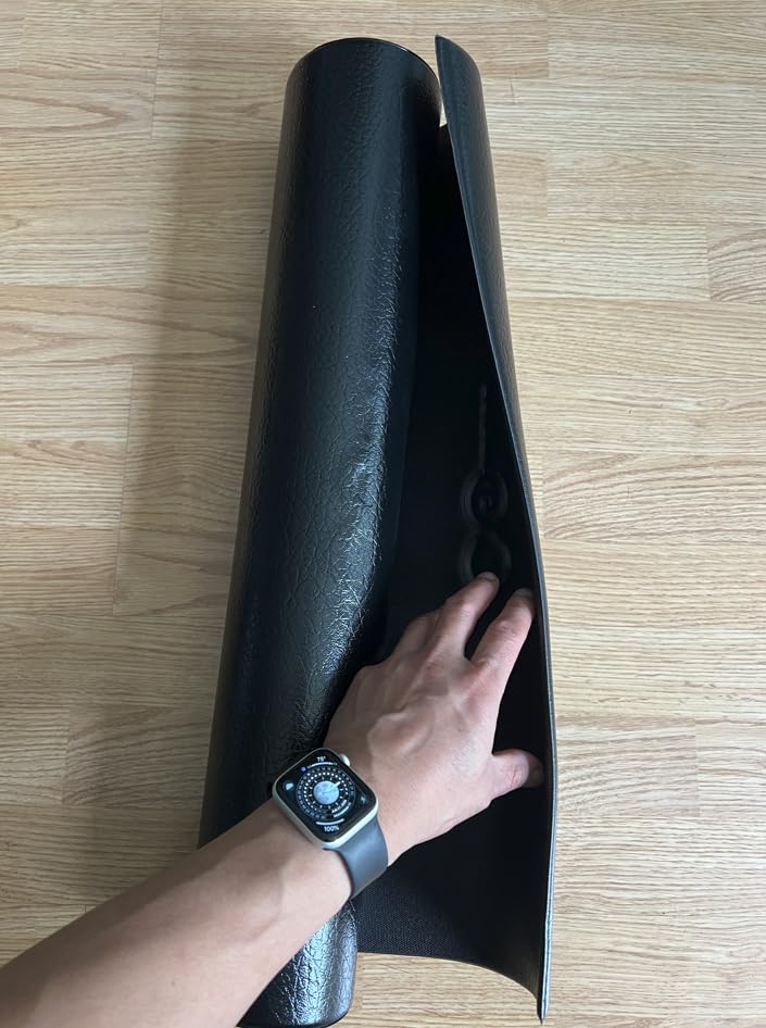 Cycleclub Bike Mat Compatible with Peloton Bike,Elliptical,Treadmill Mat, 6mm Thick, Under Exercise Bike Trainer Pad for Indoor Stationary Spin Bike Gym Equipment Hardwood Floor Carpet Protector customer photo 2