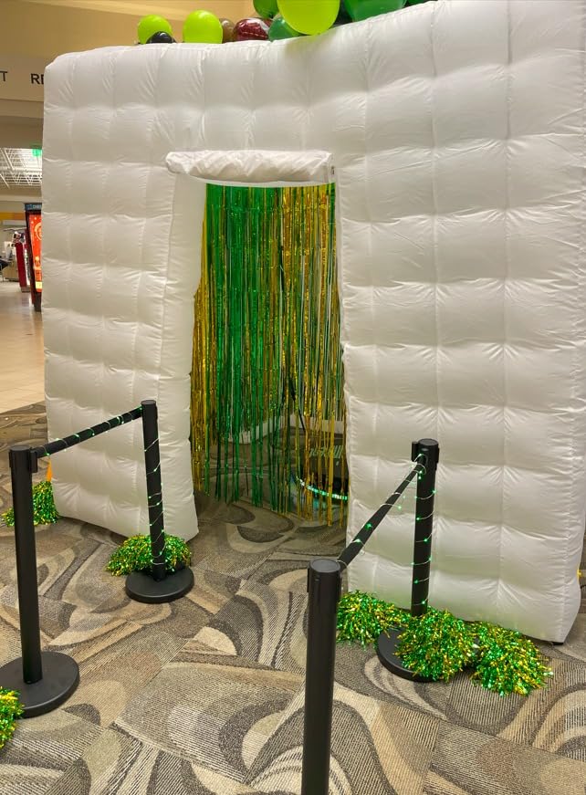 Inflatable Photo Booth, 16 Colors LED 8.2 x 8.2ft, Black | Portable Enclosure Dimmable Shooting Photobooth Tent Kit with 2 Doors and Inner Air Blower, Remote Controller, Carry Bag customer photo 2