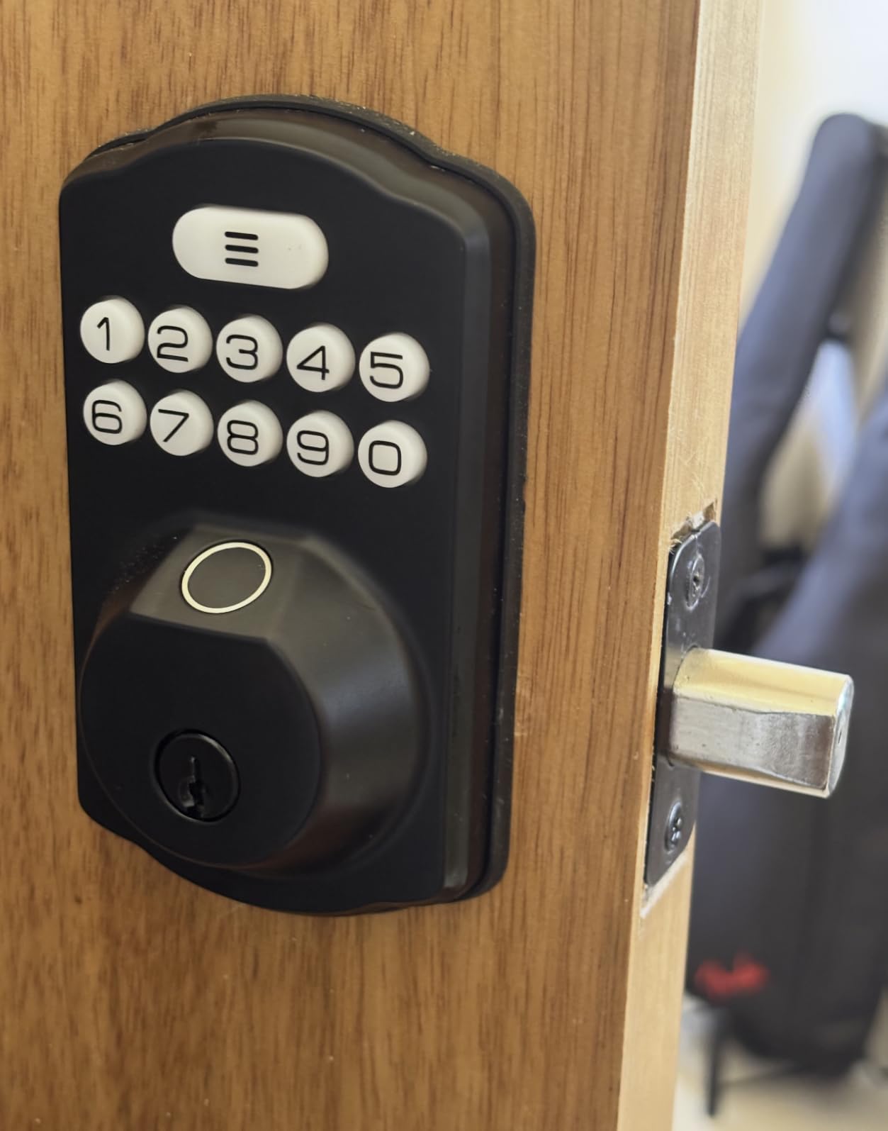 Veise KS02A Fingerprint Door Lock, Keypad Deadbolt, Matte Black customer photo 2