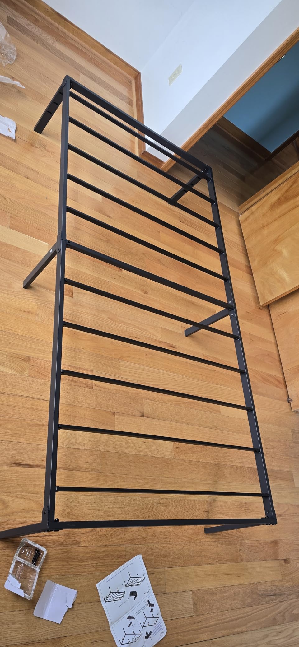 NEW JETO Metal Bed Frame,King Size Bed Frame with Storage Space,18 Inch customer photo 1