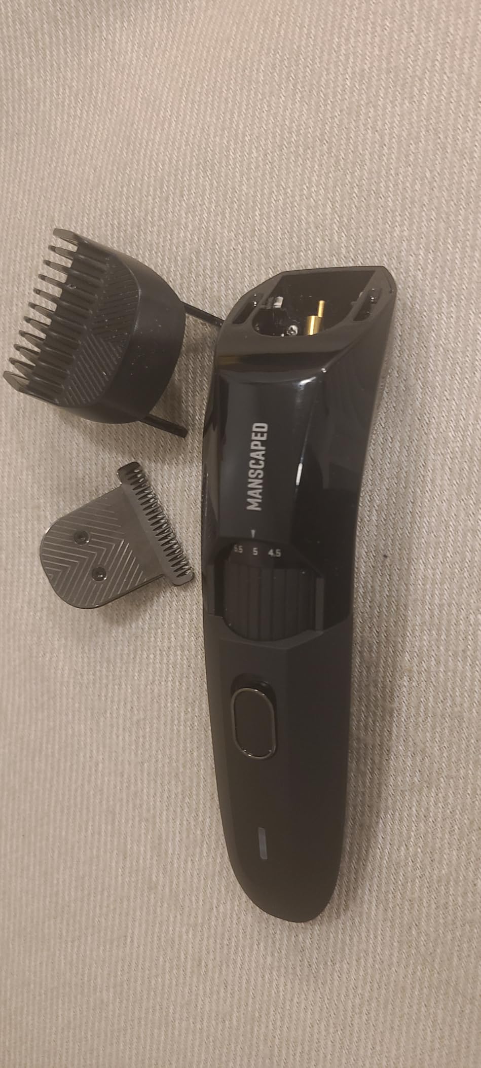 MANSCAPED® The Beard Hedger® Men's Premium Beard Trimmer | 20 Length Adjustable Blade Wheel, Stainless Steel T-Blade Precision Facial Hair Trimming, Cordless Wet/Dry Clipper customer photo 2