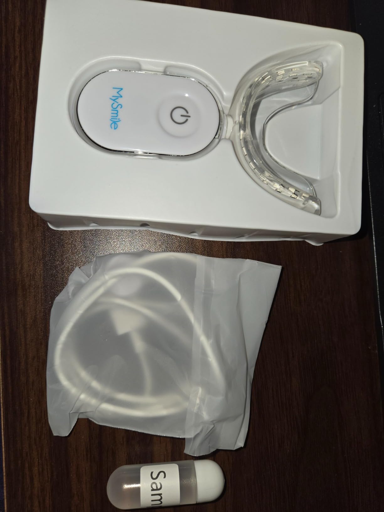 MySmile Teeth Whitening Accelerator Light, 28 LED Blue Light, Each 10 Minutes, USB Charger, Mouth Trays, 1 Pcs LED Light & 4ml Gel customer photo 2