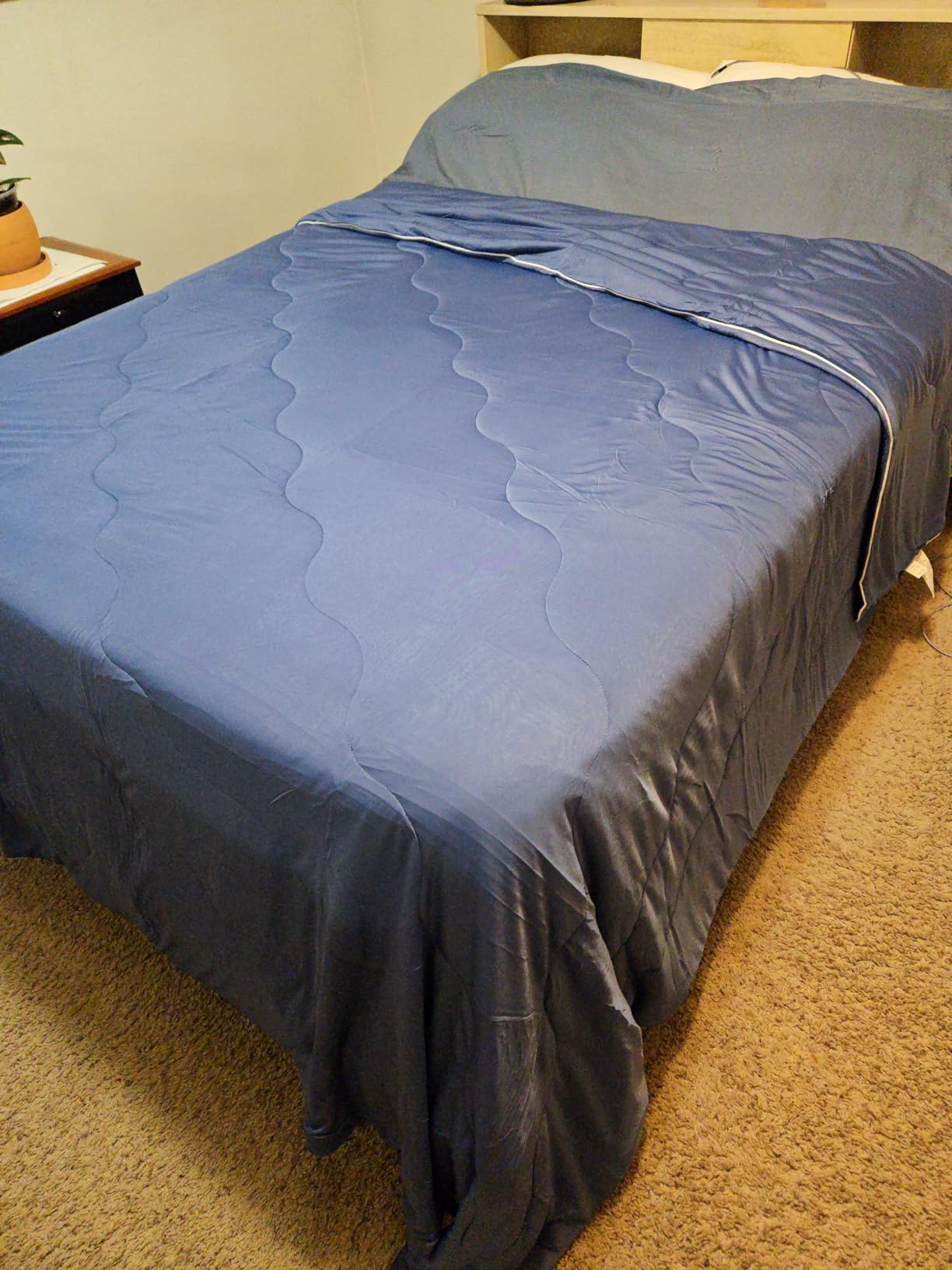 EASELAND Cooling Comforter Queen, Upgraded Double-Sided Q-MAX 0.45+ customer photo 2