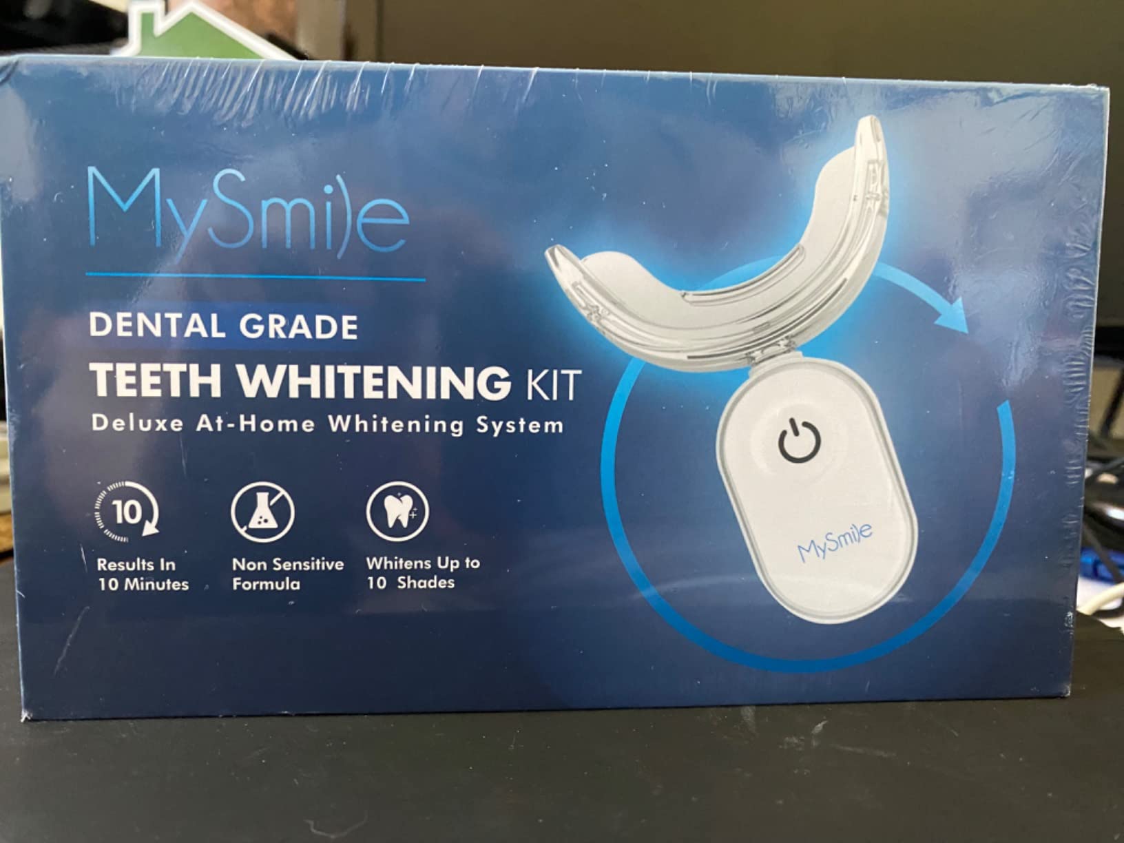 MySmile Teeth Whitening Kit with 28 LED Accelerator Light, At Home Tooth Brightening Set with 3PCS 3ML Whitening Gel, 30+ Treatments, Enamel Safe Oral Care Kit for Daily Stain Reduction customer photo 1