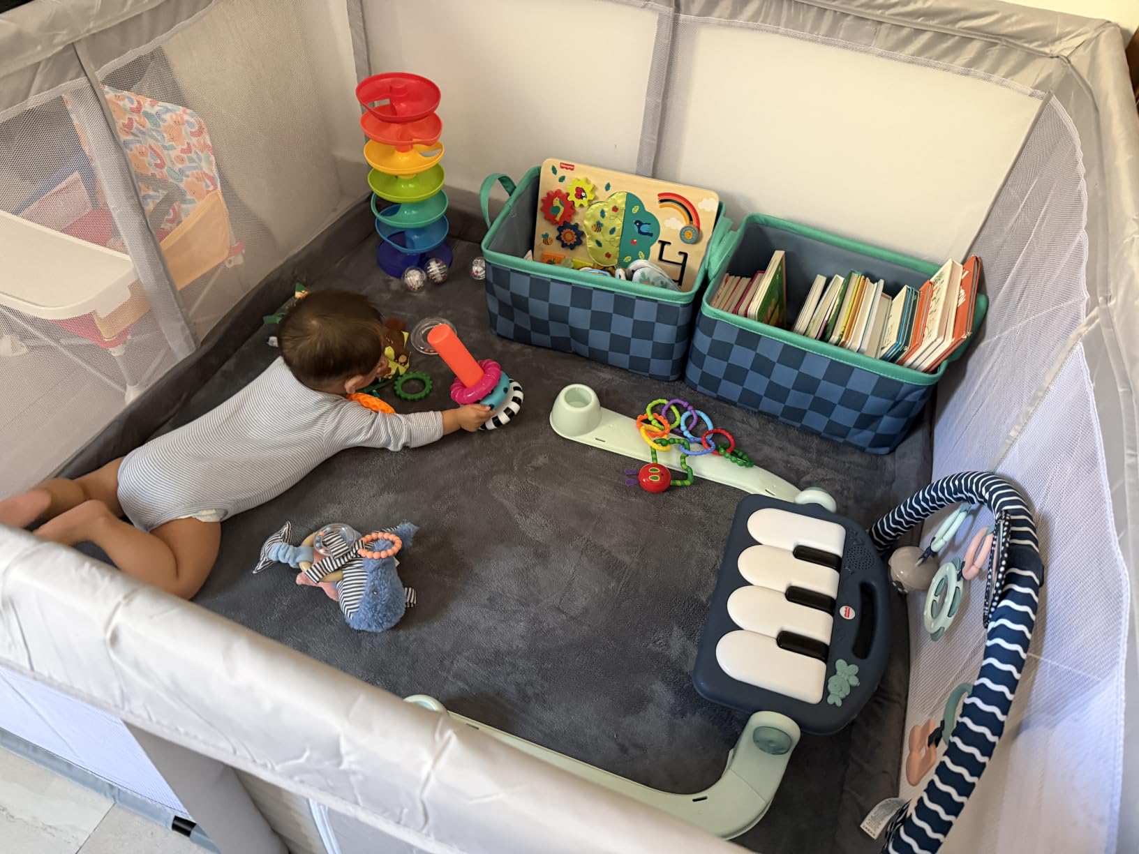Hiaksedt Baby Playpen 50x50 Inch, Play Pens for Babies and Toddlers customer photo 1