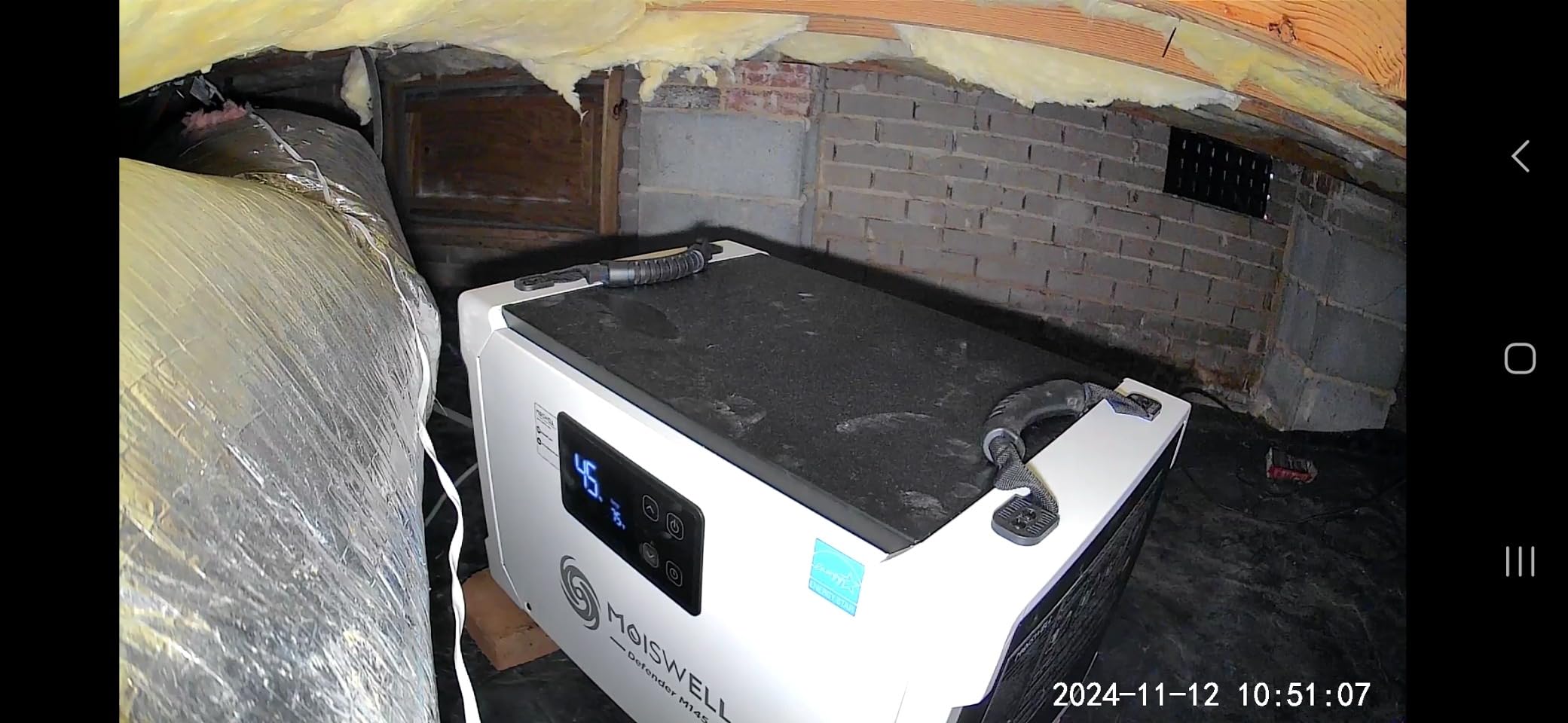 155 Pint Commercial Dehumidifier with Drain Hose for Crawl Spaces customer photo 2