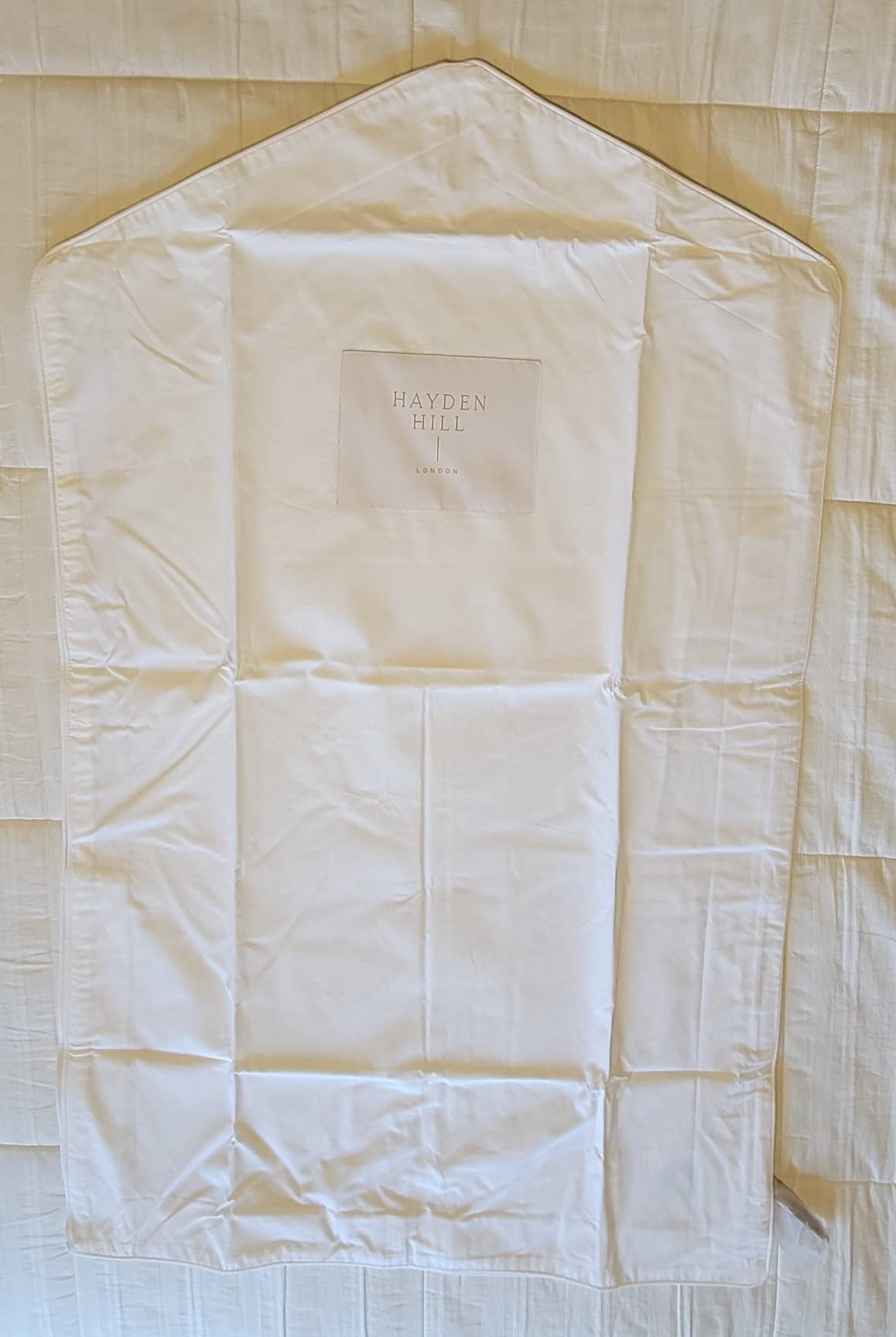 Hayden Hill Luxury Organic Cotton Garment Bag for Hanging Clothes Short 40